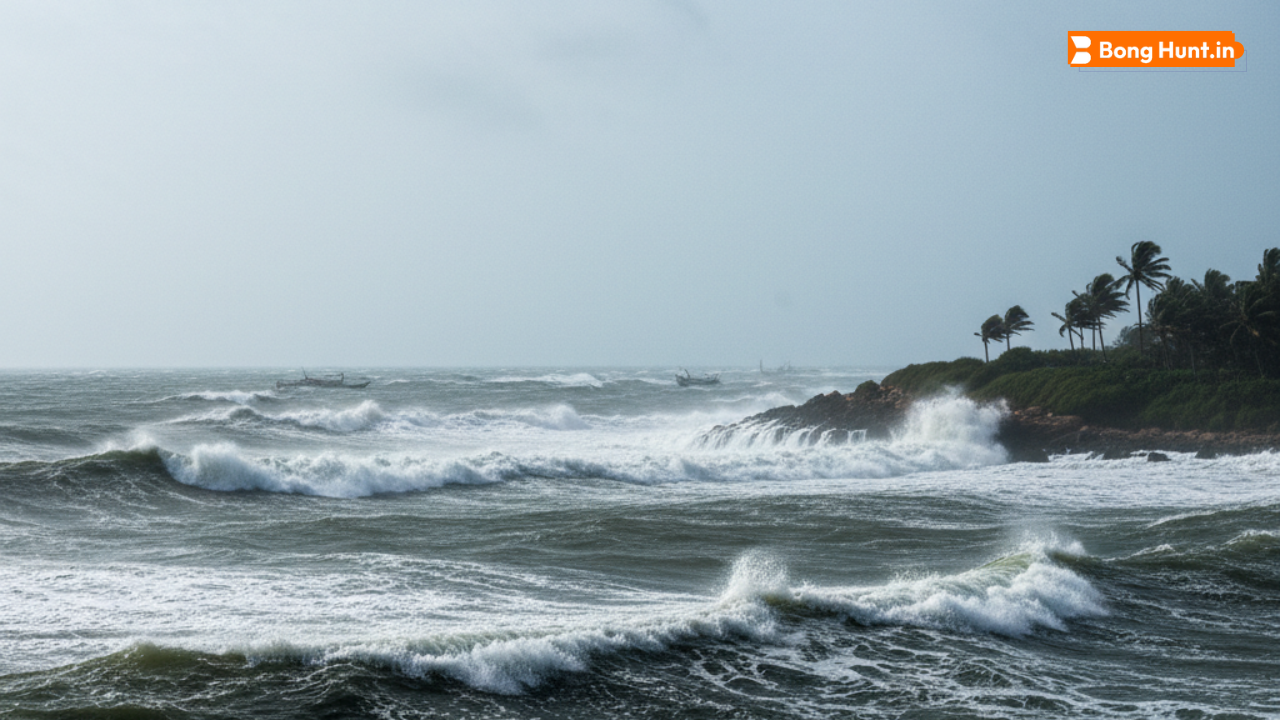 নিম্নচাপের জেরে উত্তাল সাগর, বৃষ্টি নয় দমকা হাওয়ার সতর্কতা! আজকের বাংলার আবহাওয়া