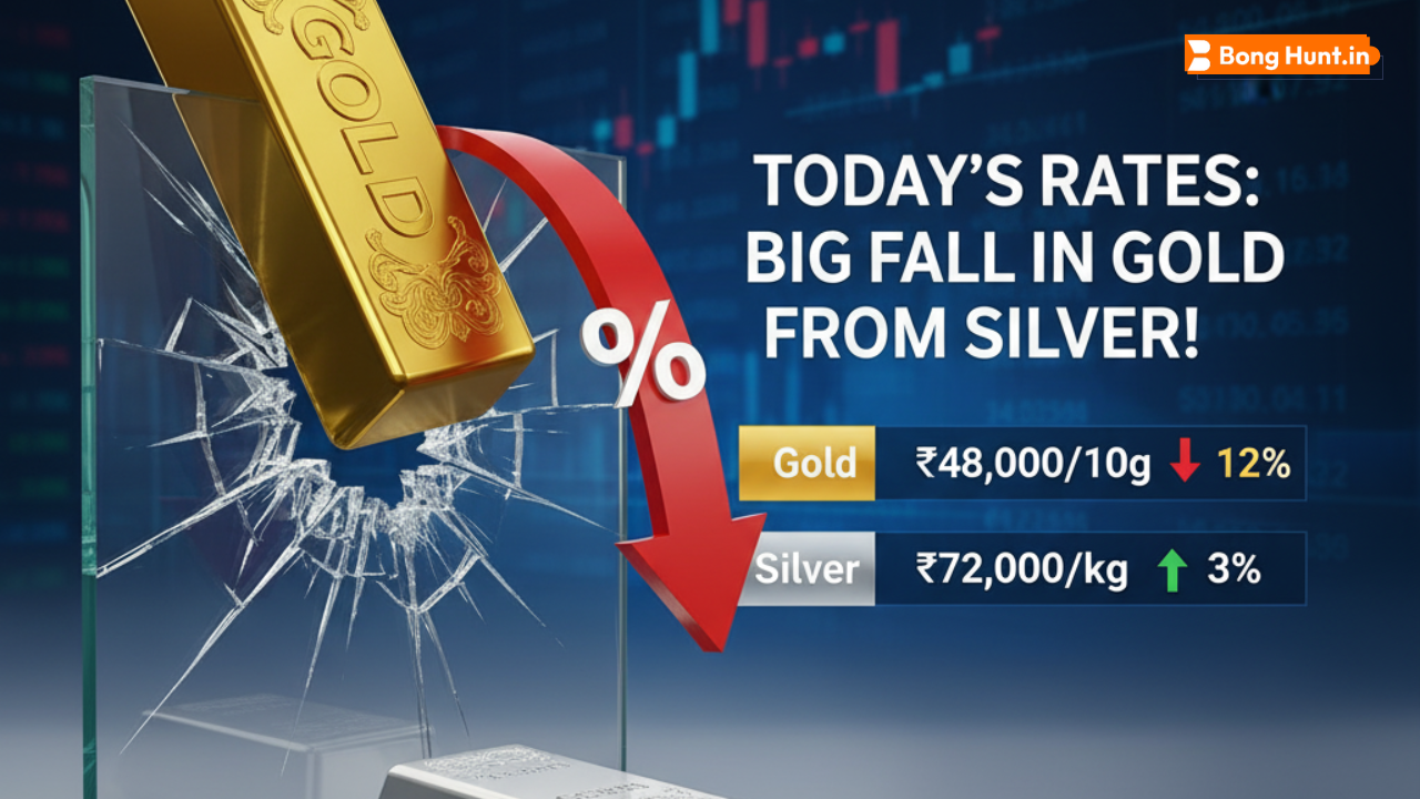 রুপো থেকে সোনার দামে বড় পতন! জেনে নিন আজকের আপডেট রেট